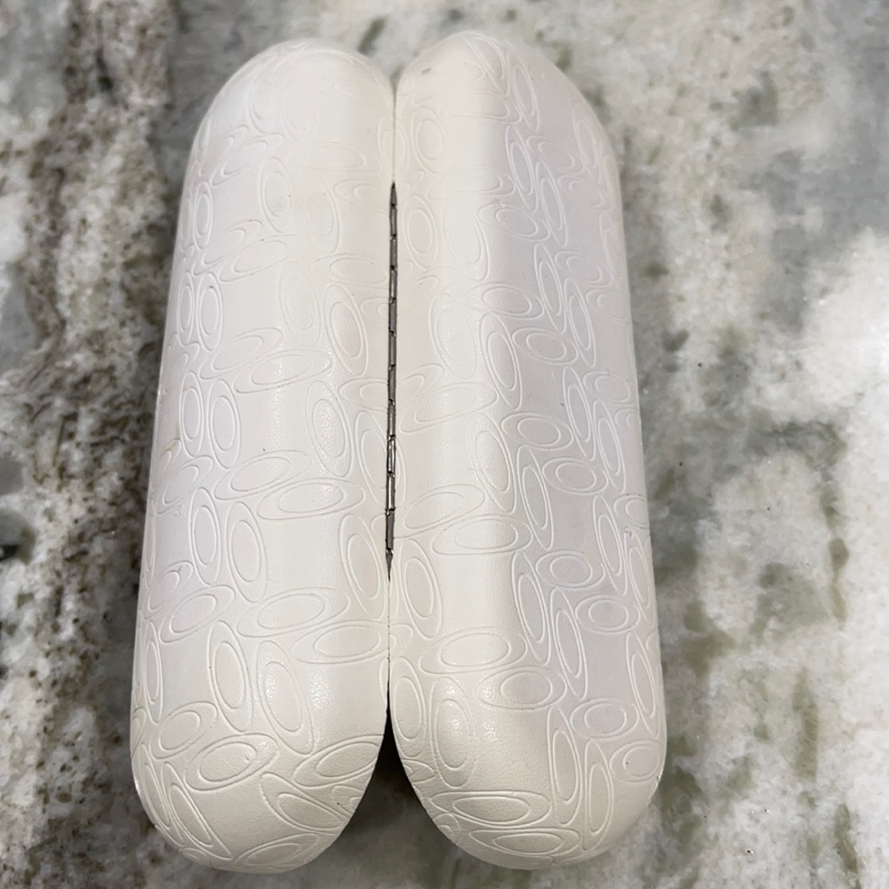Oakley white sunglasses case. Used